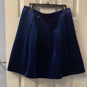 Worthington Deep Blue A-Line Skirt with Pockets